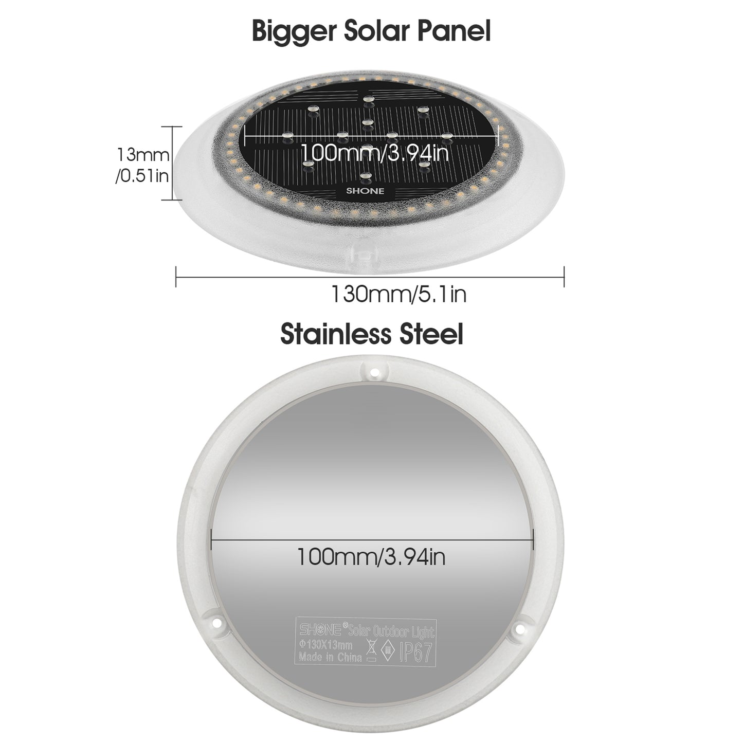 flat solar lights for driveway