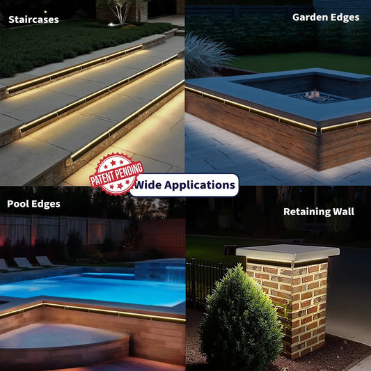 outdoor solar step lights for concrete