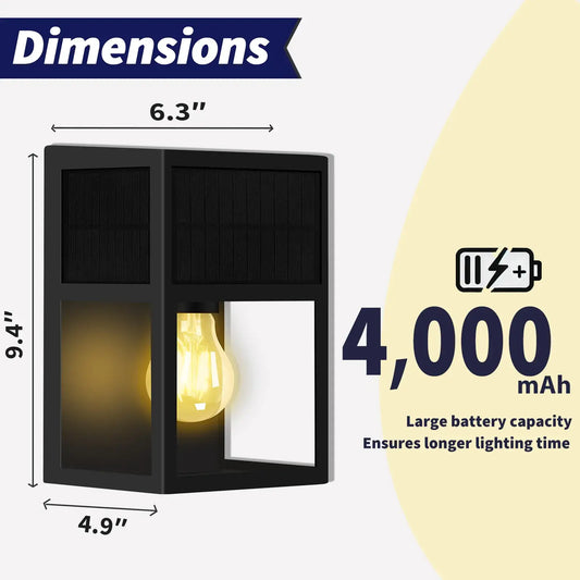 outdoor wall lantern solar