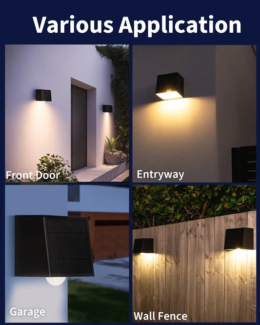solar external wall lights