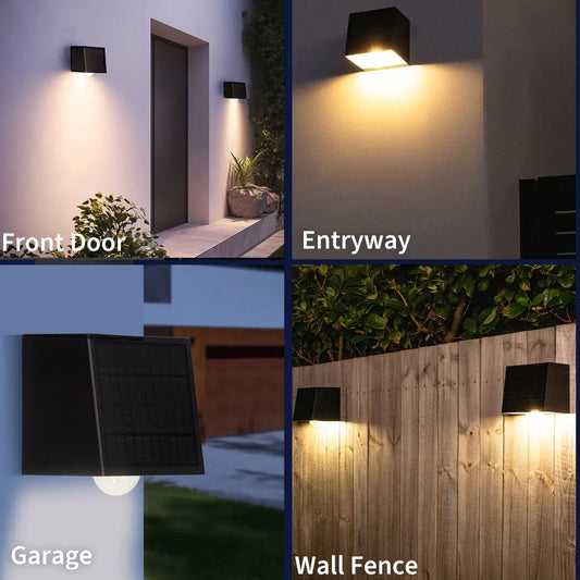 solar external wall lights