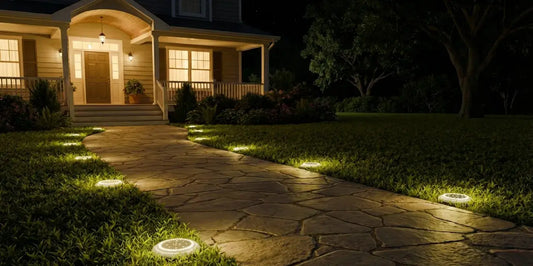 Flat Solar Lights for Steps Solve Dark Walkway Worries