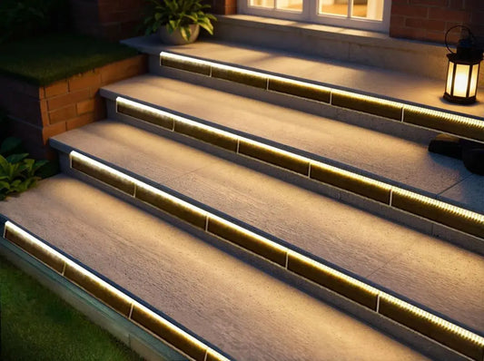 How to Light Outdoor Stairs at Night?