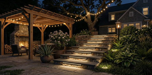 How to Light up Concrete Steps?