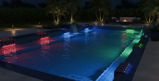 What are the Best Solar-Powered Lights for Above Ground Pools?