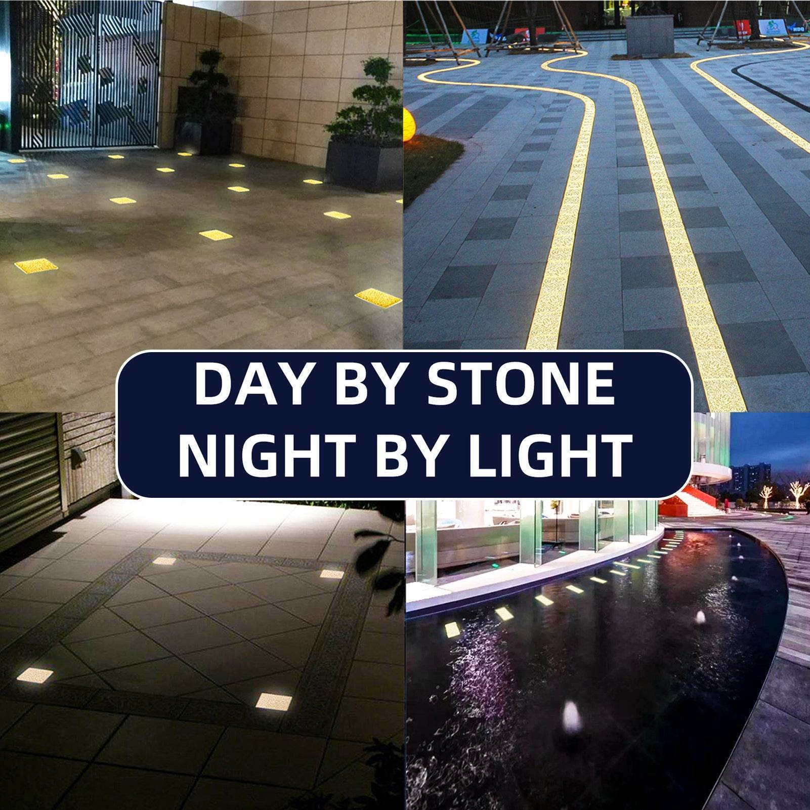 SHONE 4x4 Marble Brick Light - Heavy Duty, IP67 Waterproof Ground light for Walkway, Driveway