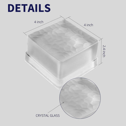 SHONE 4x4 Crystal Brick Light - Color Changing, IP67 Waterproof Paver Light for Pathway, Deck, Yard