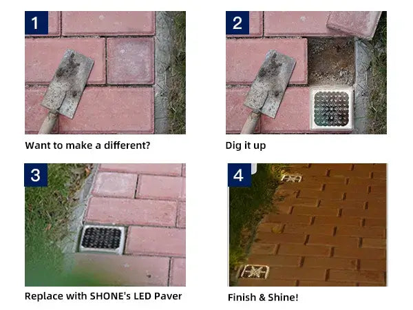 4X4 Paver Lights Installation Steps