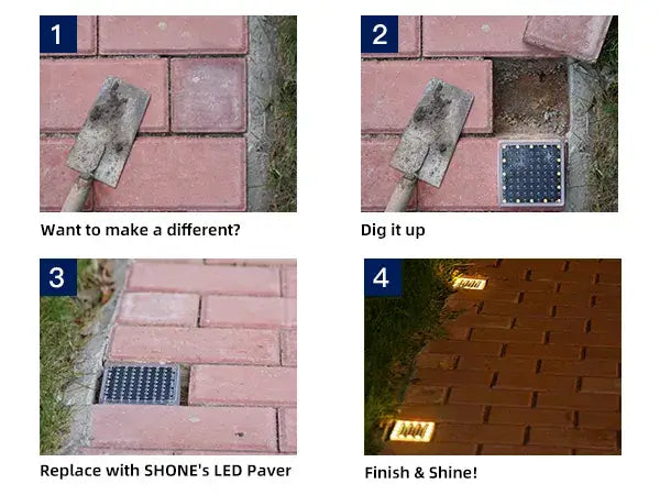 4X4 Paver Lights Installation Steps