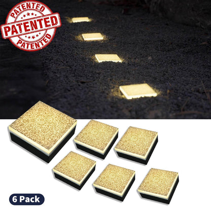 SHONE 4x4 Marble Brick Light - Heavy Duty, IP67 Waterproof Ground light for Walkway, Driveway