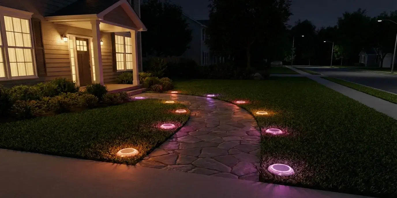 Flat Solar Lights for Walkway