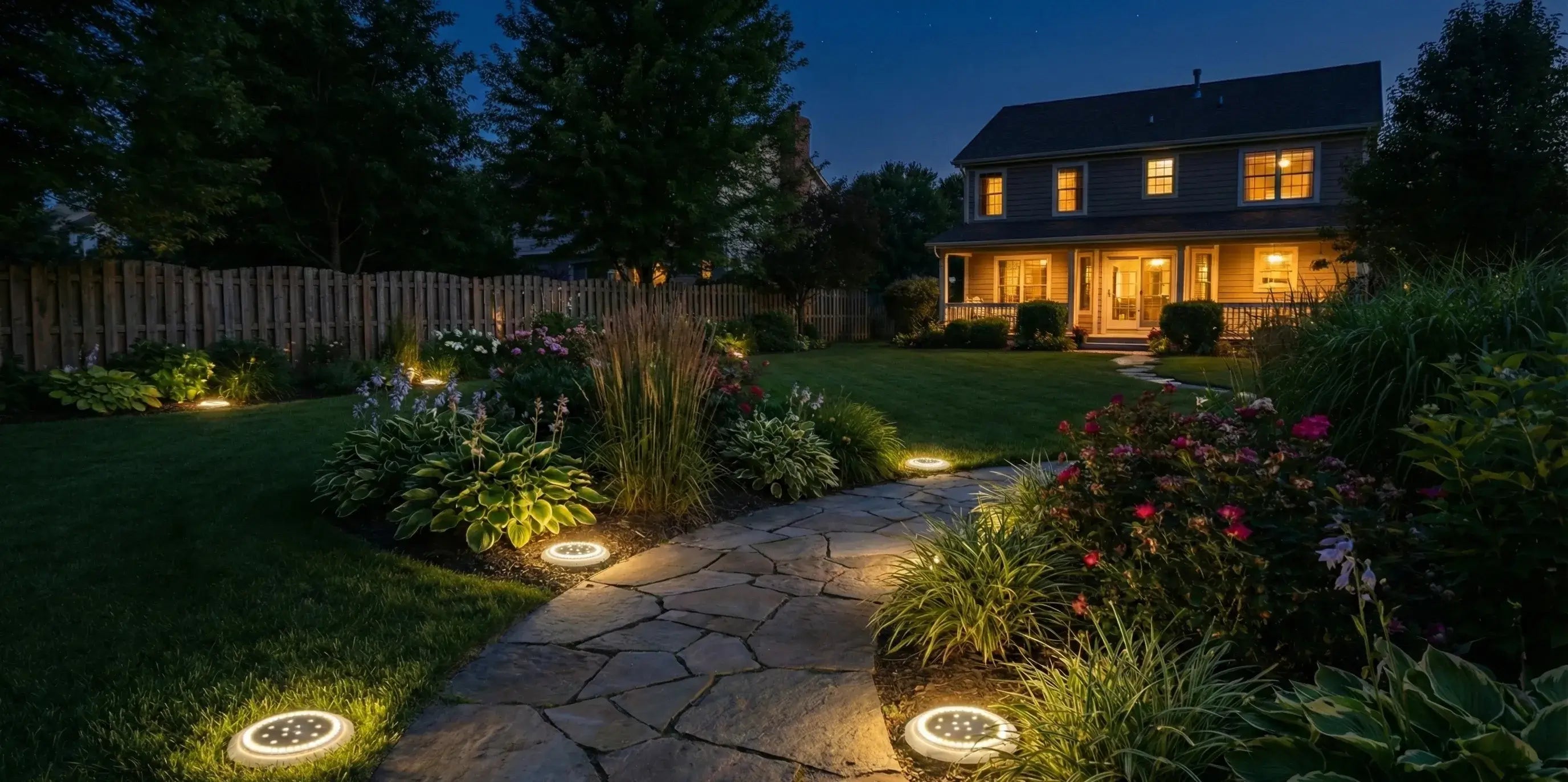 Flat Solar Landscape Lights