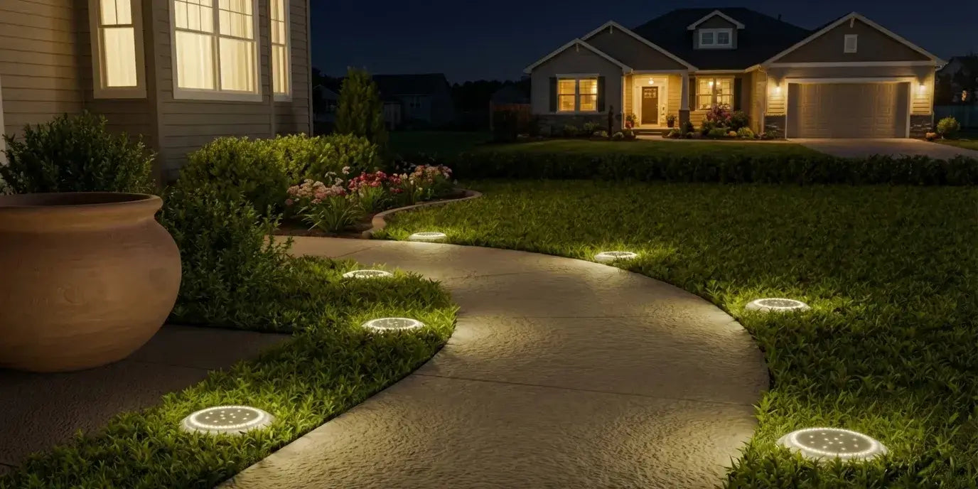 Flat Solar Landscape Lights