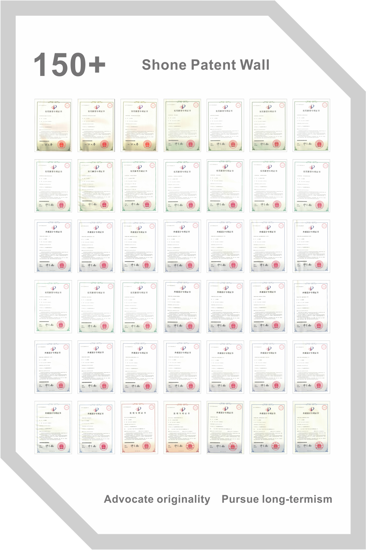 Global Trust SHONE Patent Wall