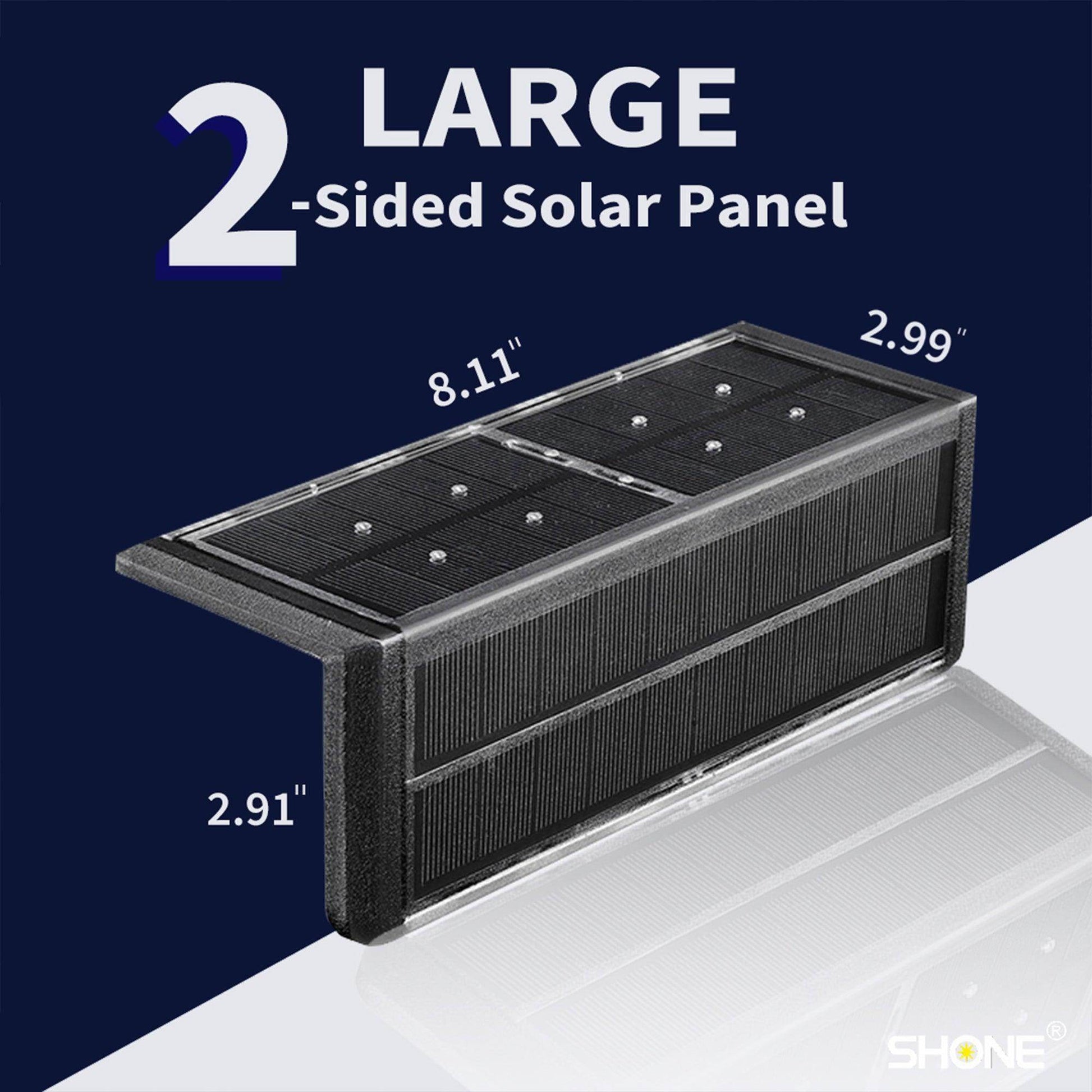 SHONE L Shaped Solar Pool Lights - Color Changing, Wireless, IP67 Waterproof LED Pool Lights for Inground Pool, Retaining Wall, Stair