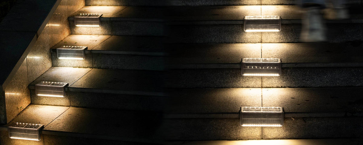 Outdoor Solar Step Lights for Concrete