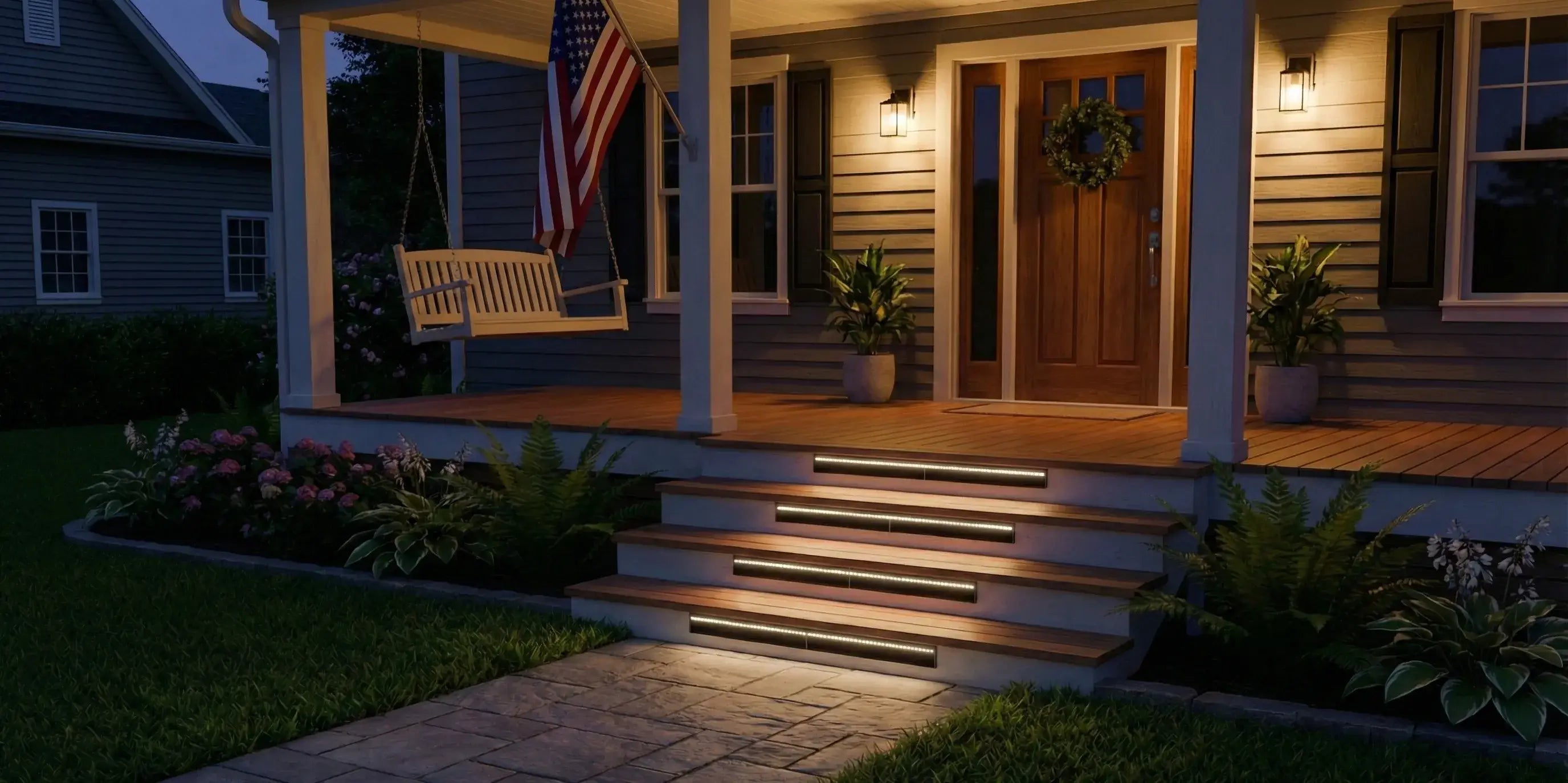 SHONE Outdoor Solar Step Light After Use