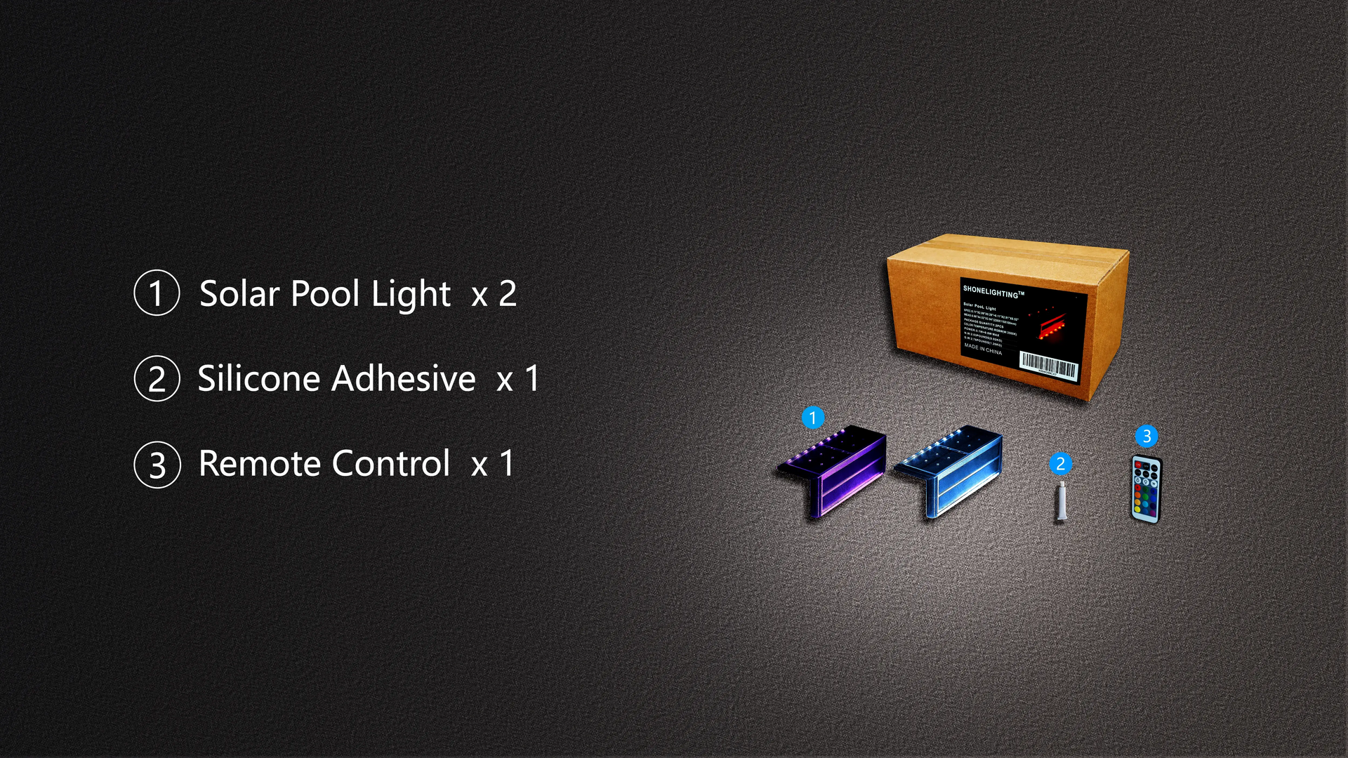 SHONE Poolside Solar Light 2-Pack RGBW