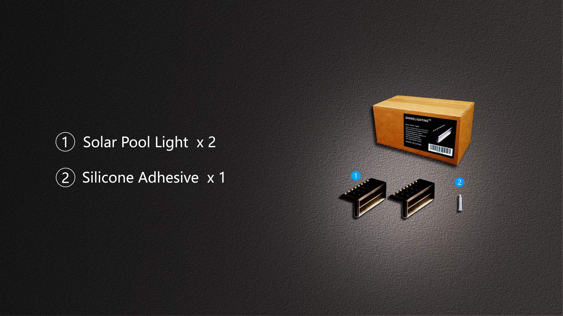 SHONE Poolside Solar Light 2-Pack Warm White