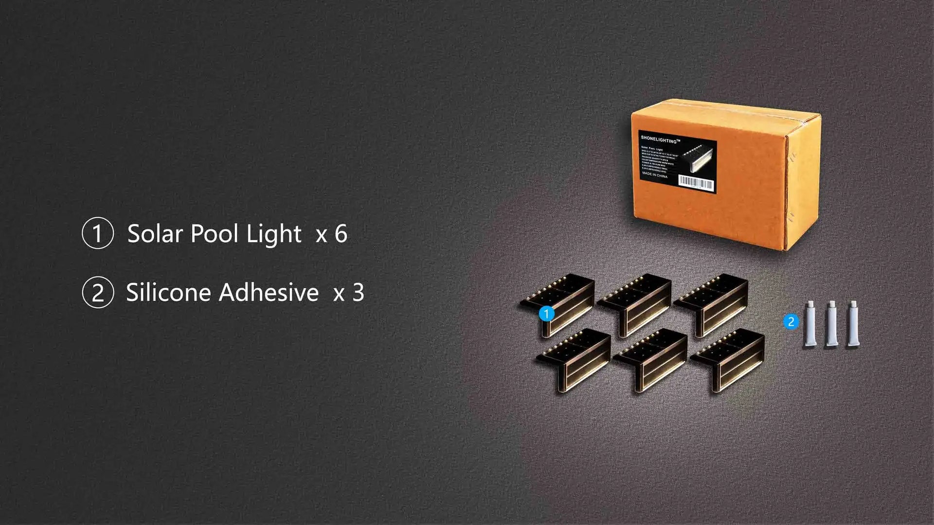 SHONE Poolside Solar Light 6-Pack Warm White
