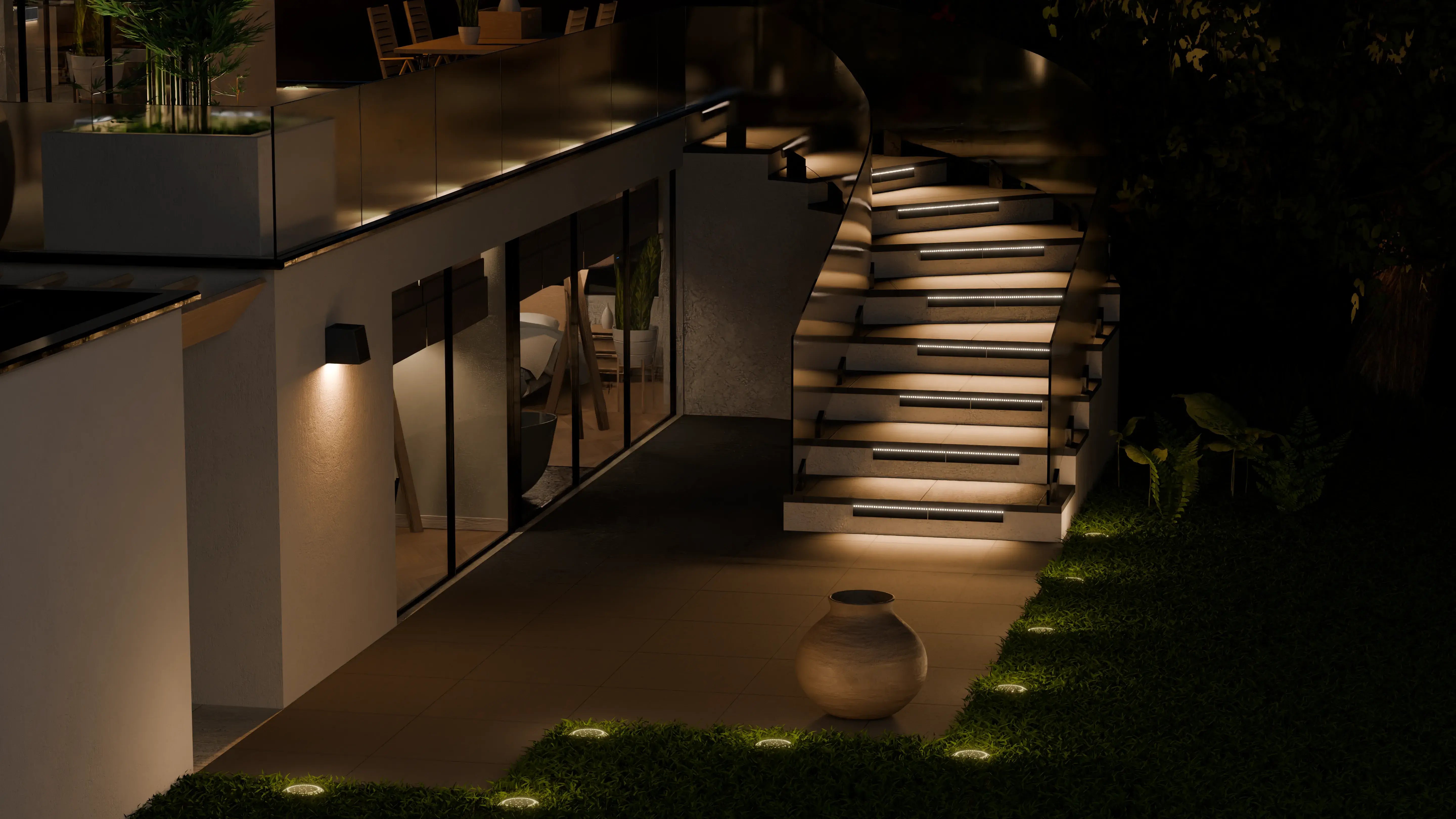 Solar Deck Stair Lights​