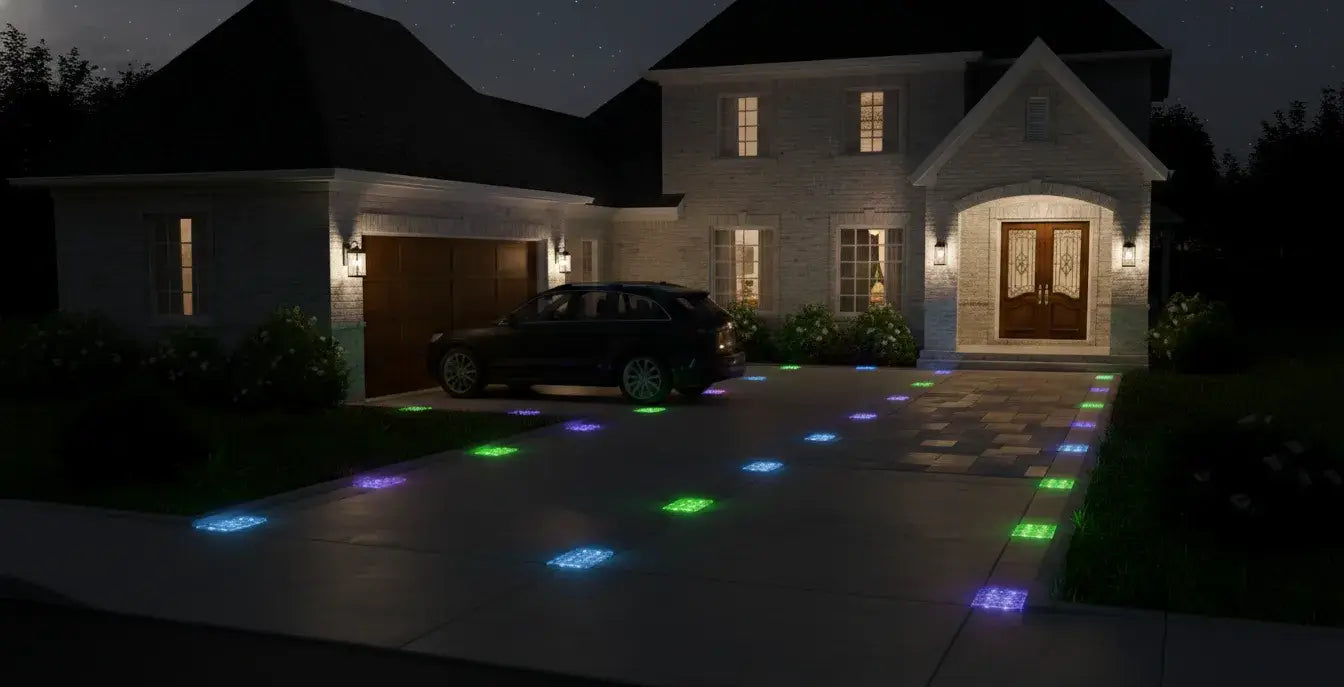 Solar Paver Lights 6x9 After Use