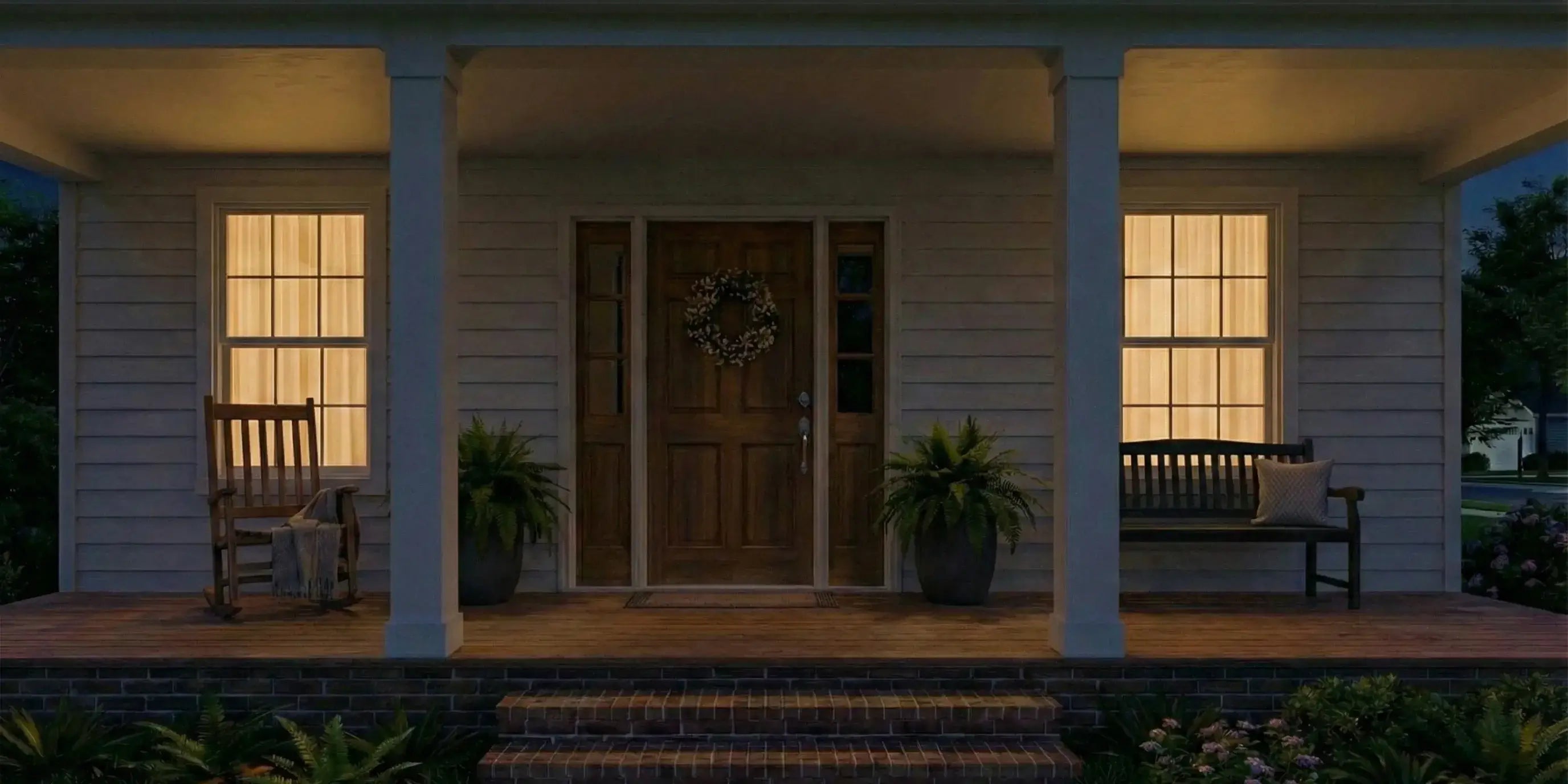 Solar Porch Lights Before Use