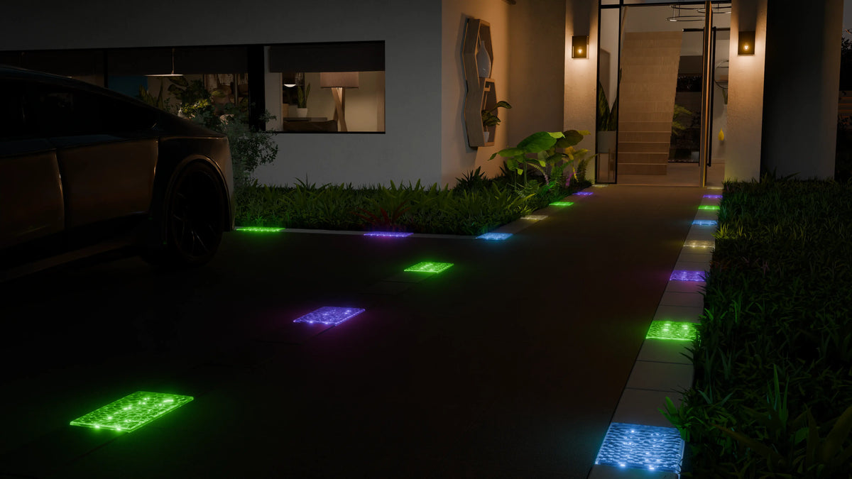 Solar Powered Brick Paver Lights​