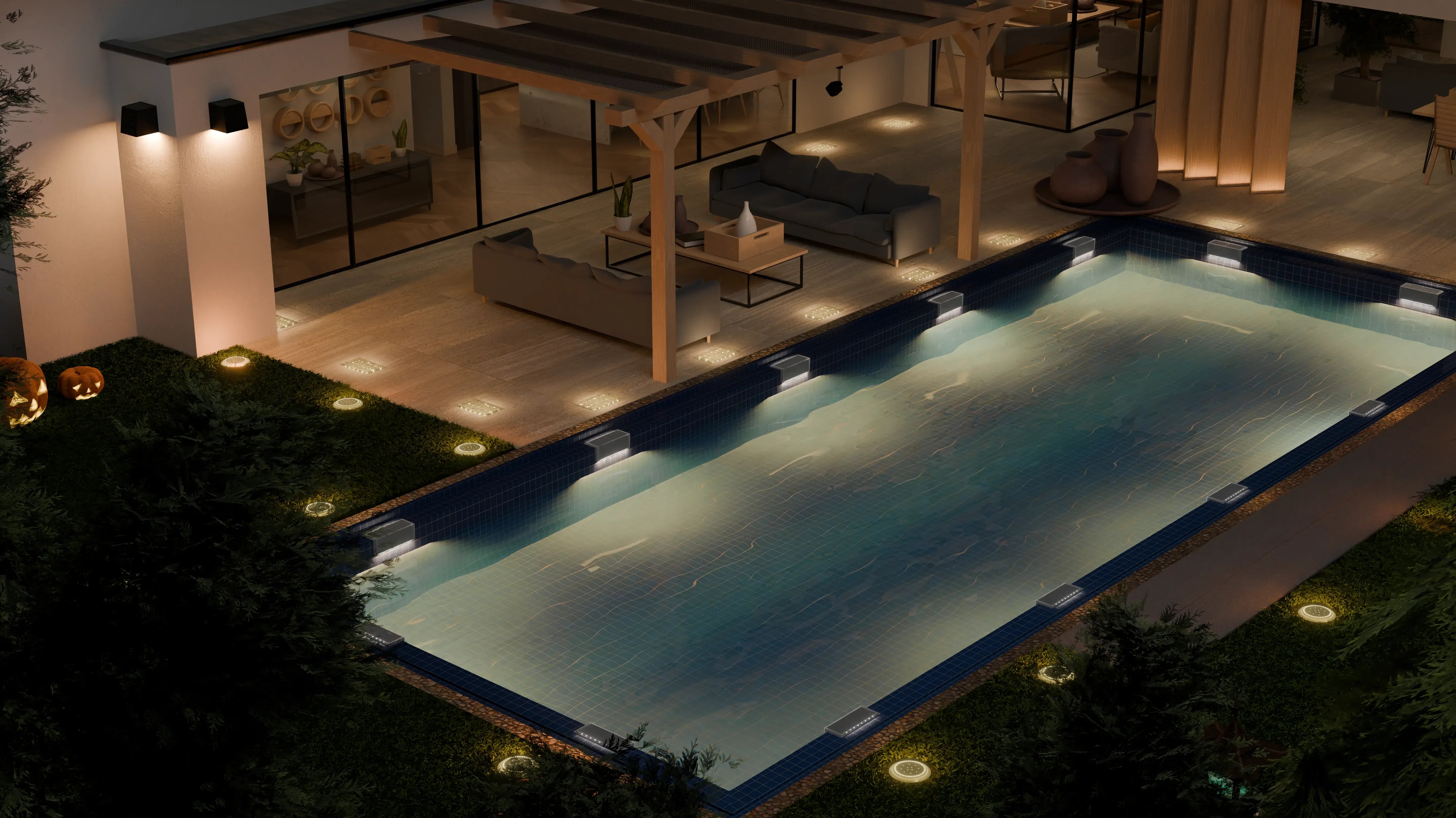 Solar Powered Swimming Pool Lights​