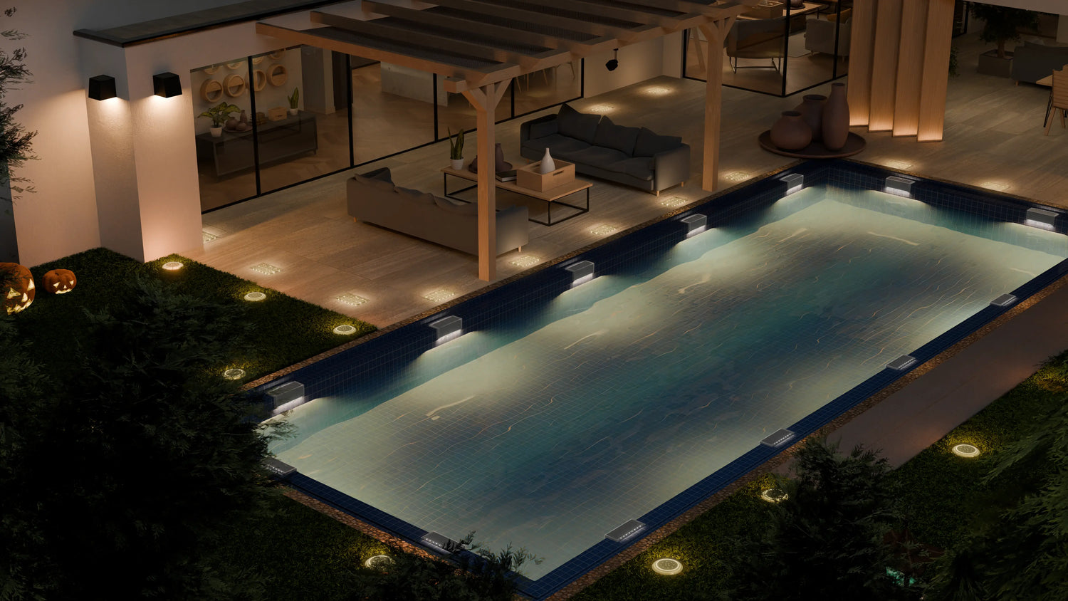 Solar Powered Swimming Pool Lights​