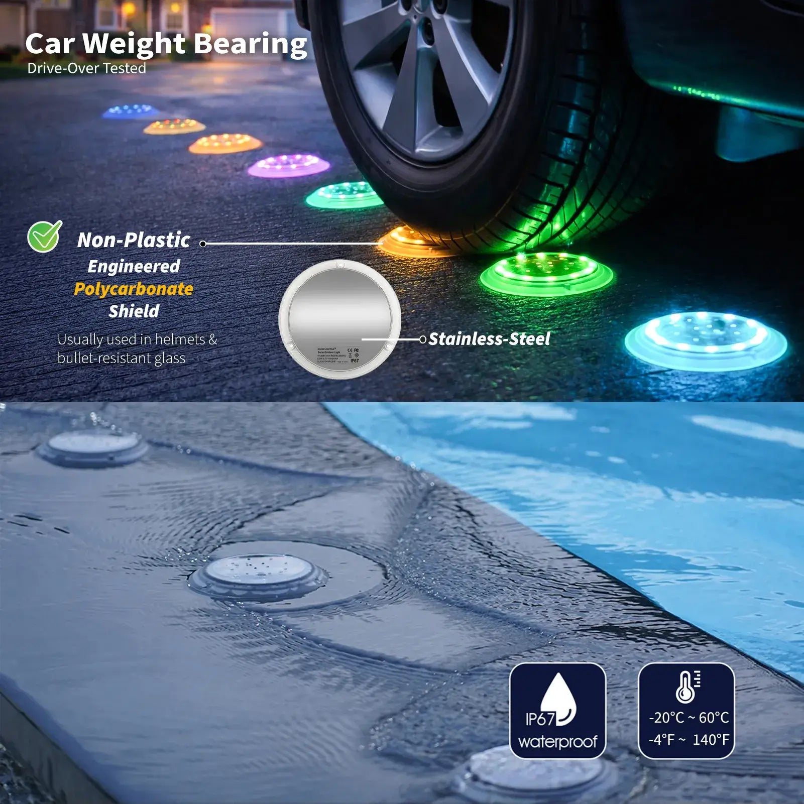 deck lights solar powered​