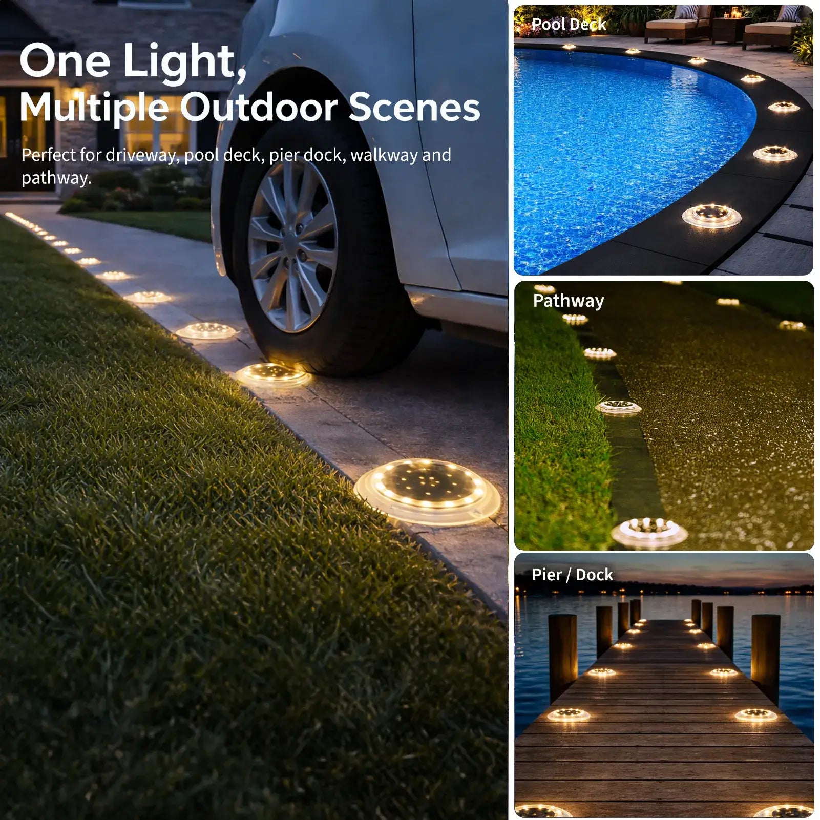 deck lights solar powered​