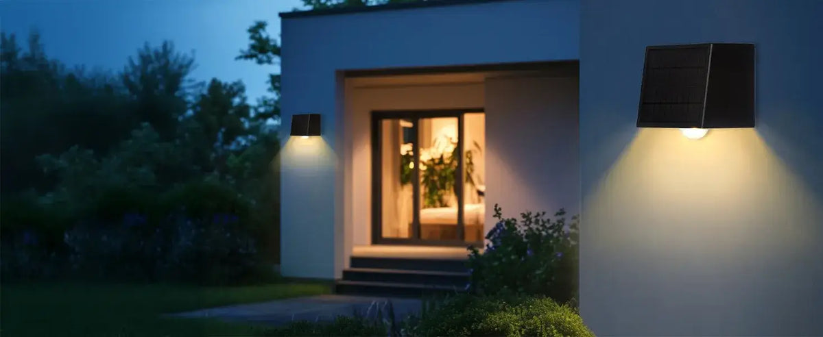 exterior solar powered wall lights​