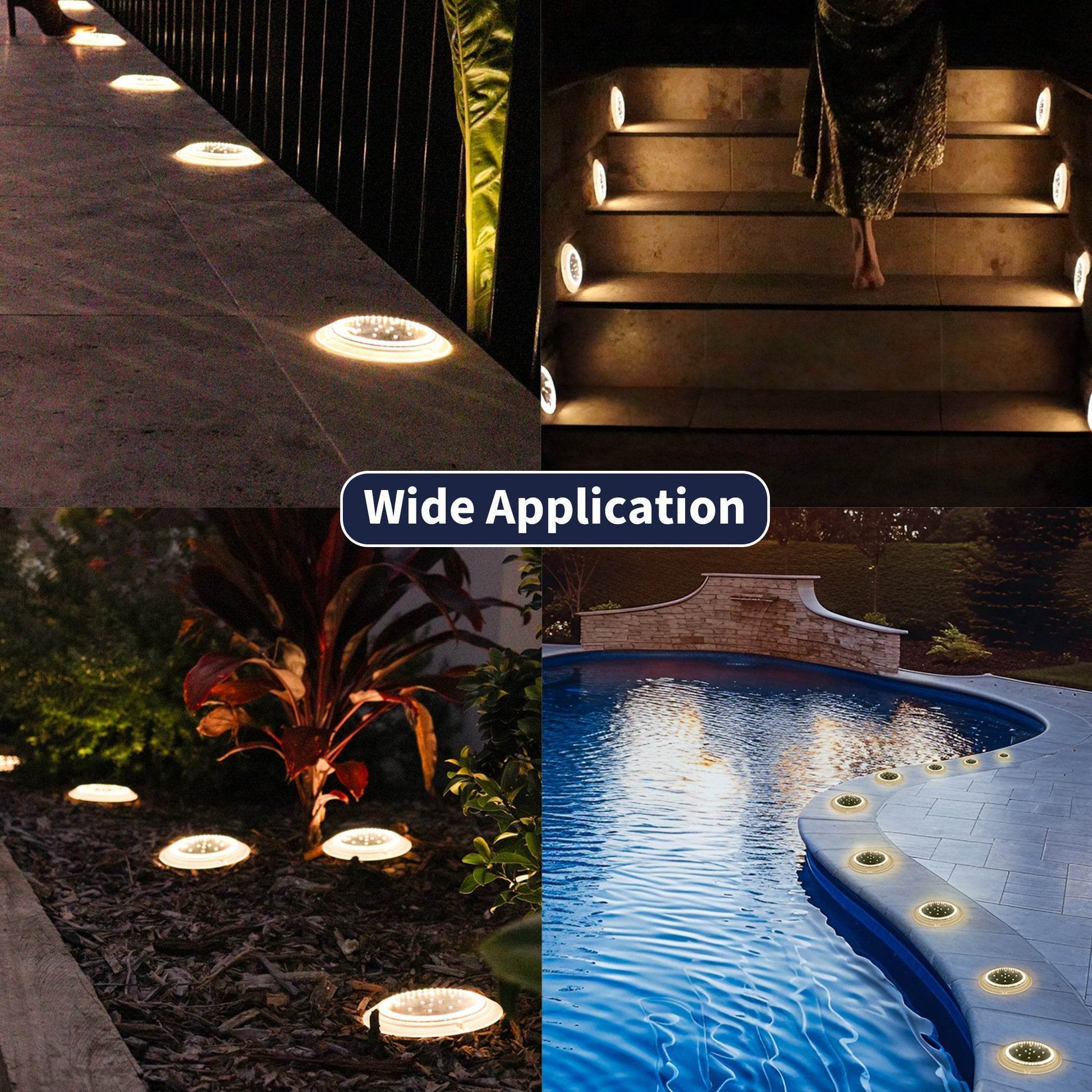 flat solar lights outdoor
