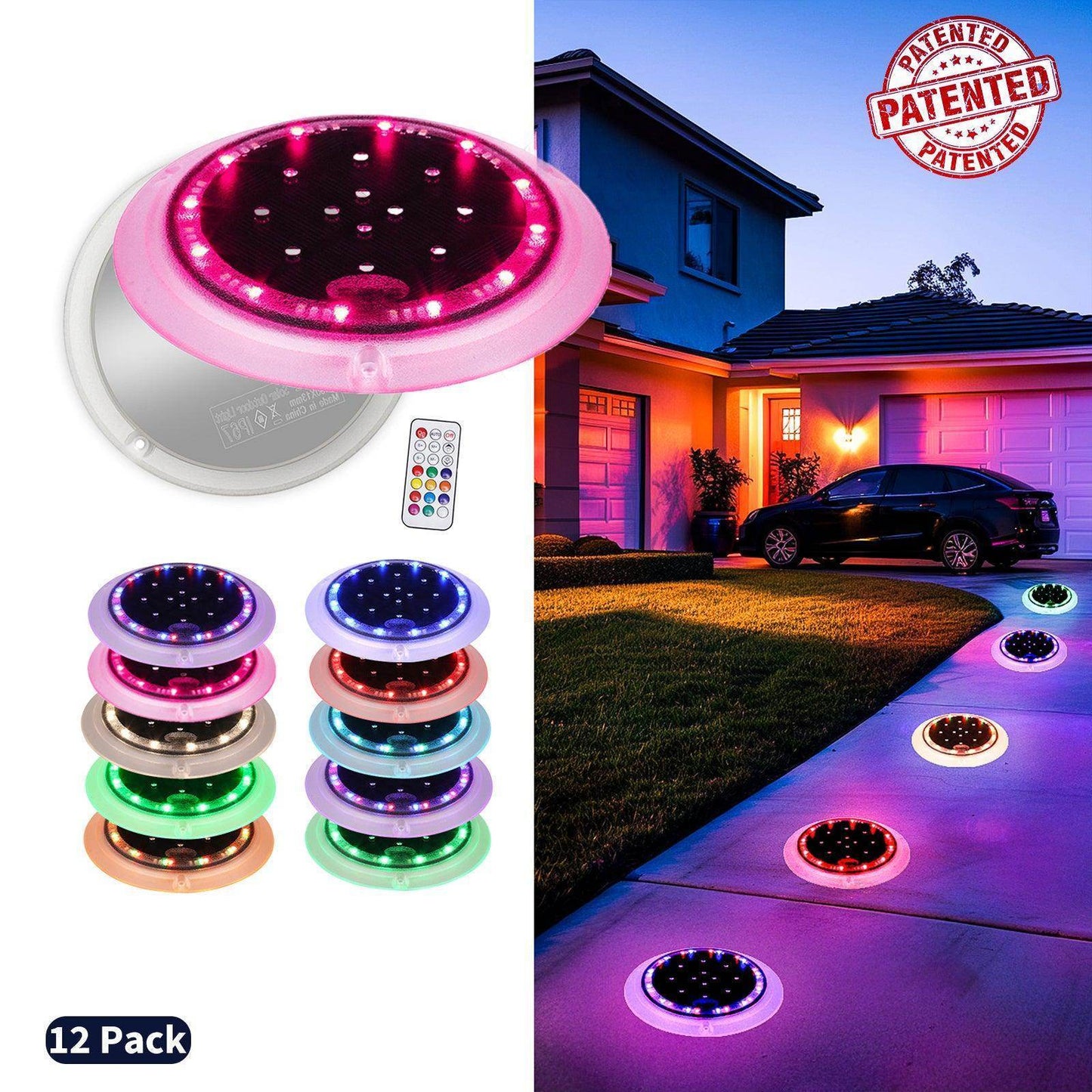 recessed solar deck lights