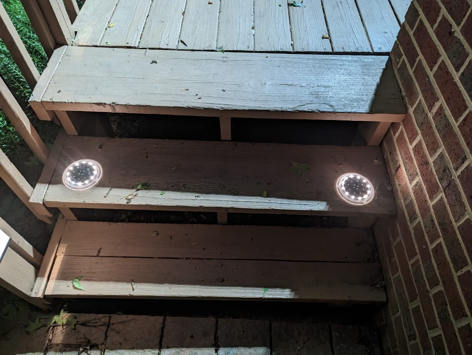 outdoor solar deck light