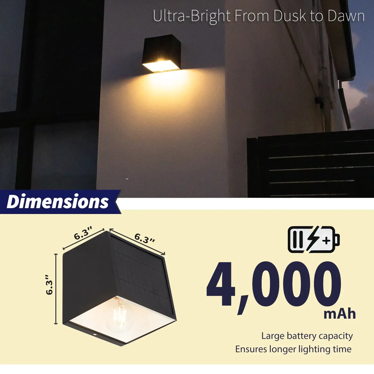 outdoor solar wall lights​