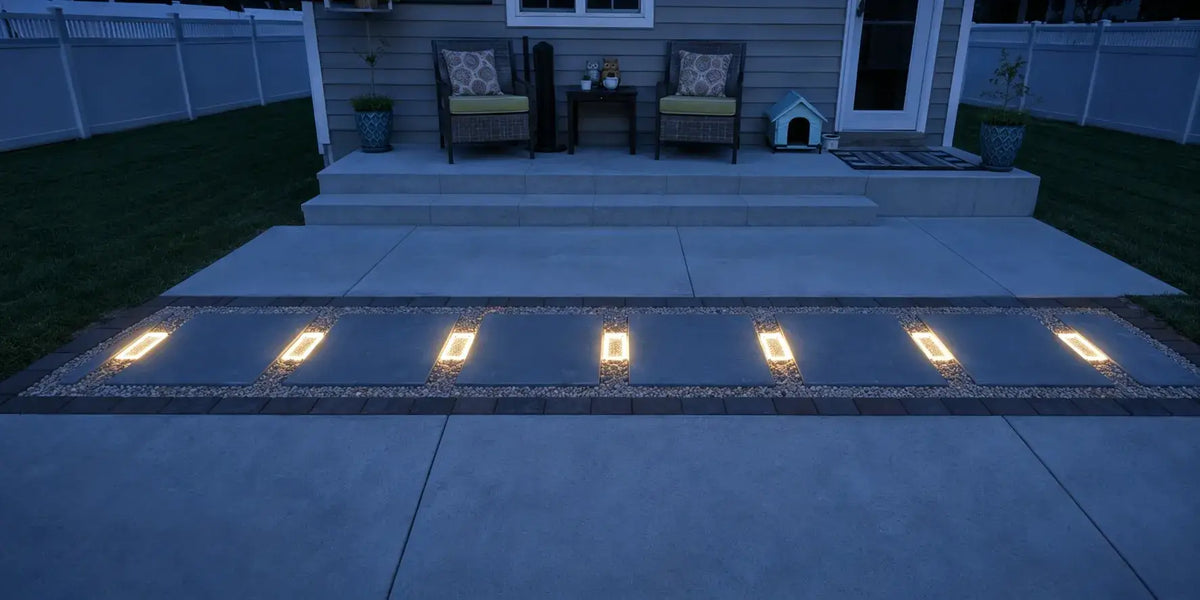 pavers with solar lights​