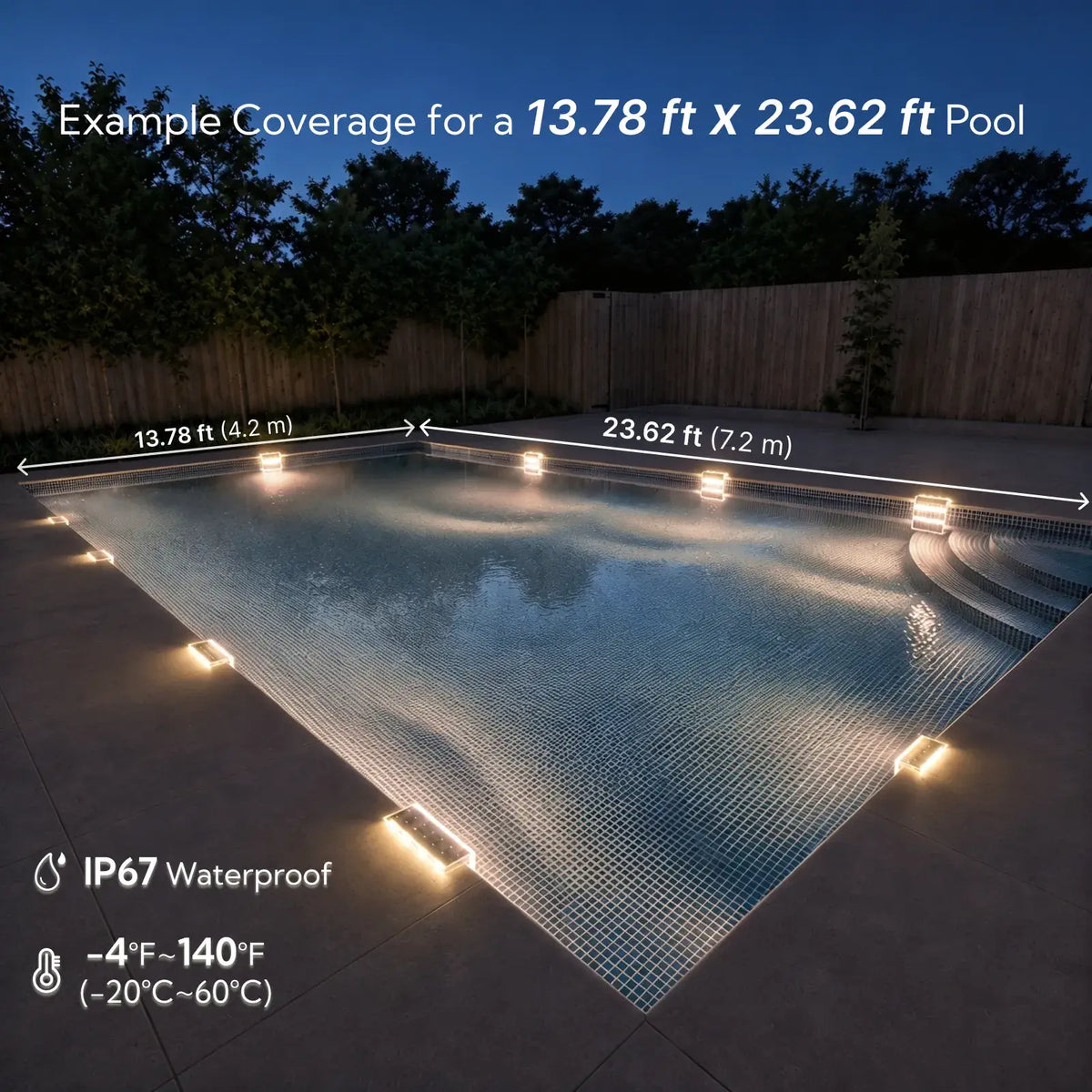 pool light solar​