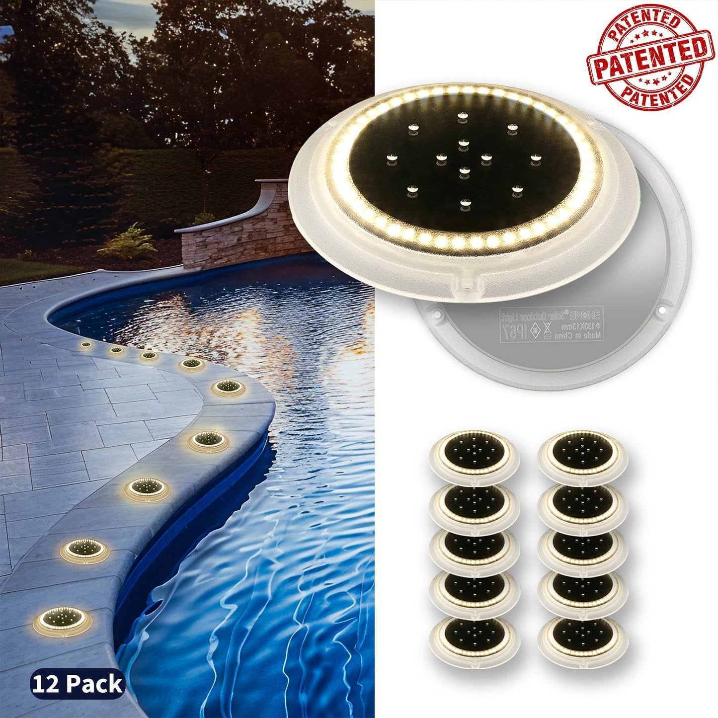 solar lights pool deck