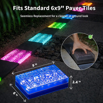 solar brick lights outdoor​