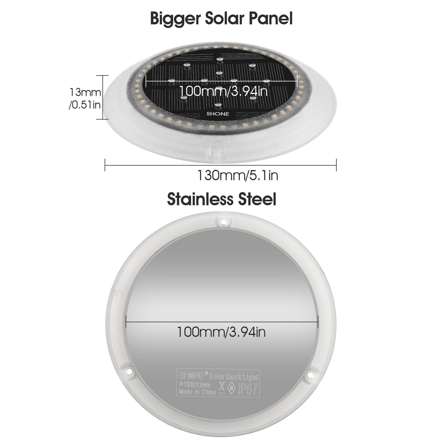 solar flat lights