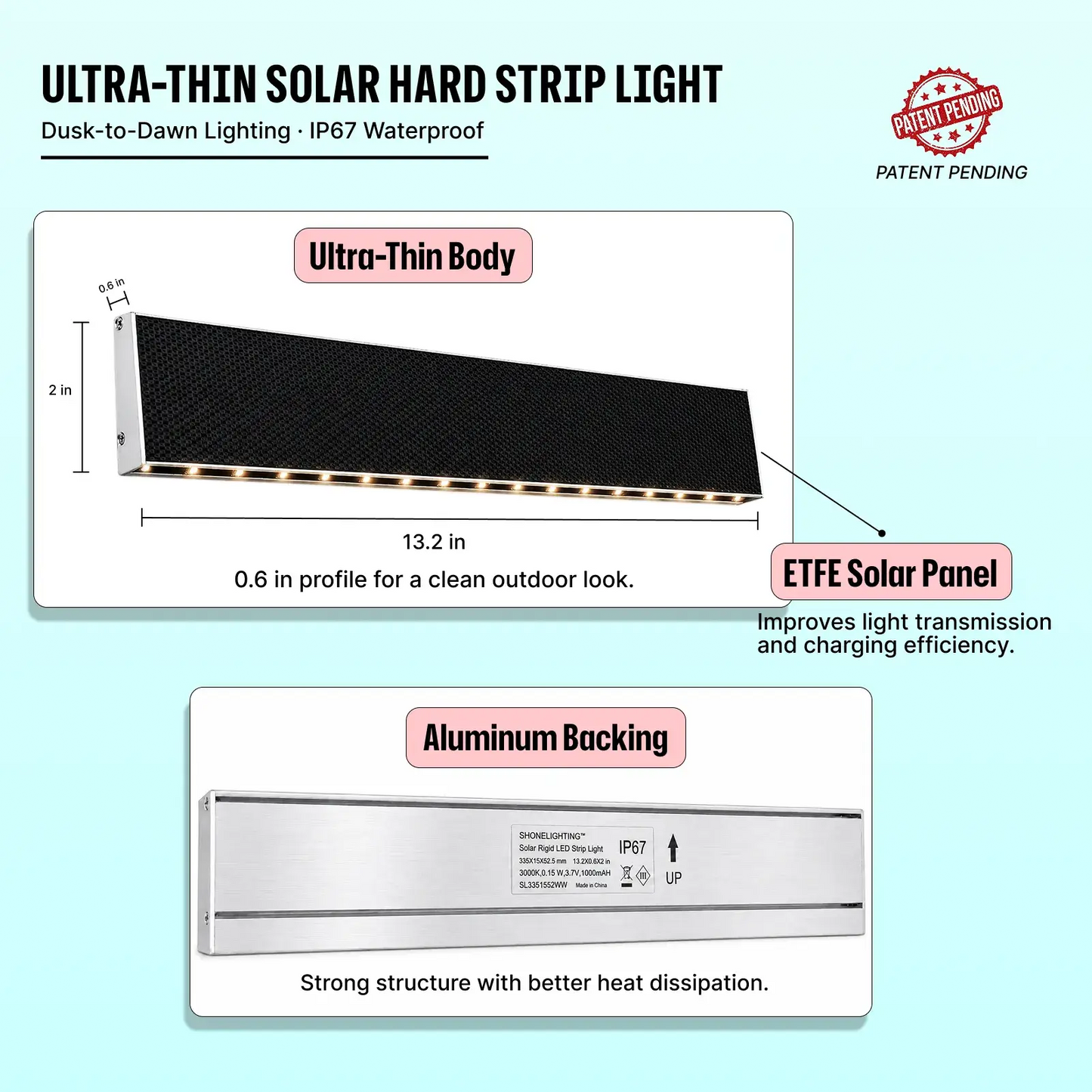 solar outdoor stair lighting​