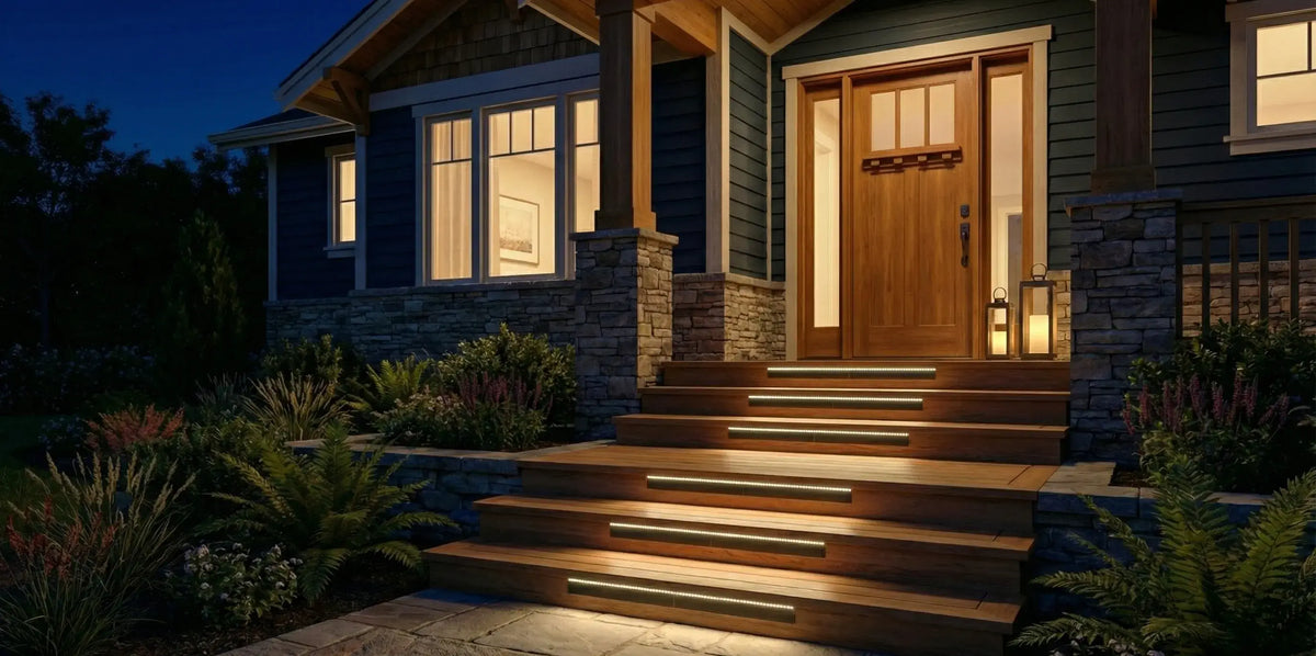 solar outdoor step lights​