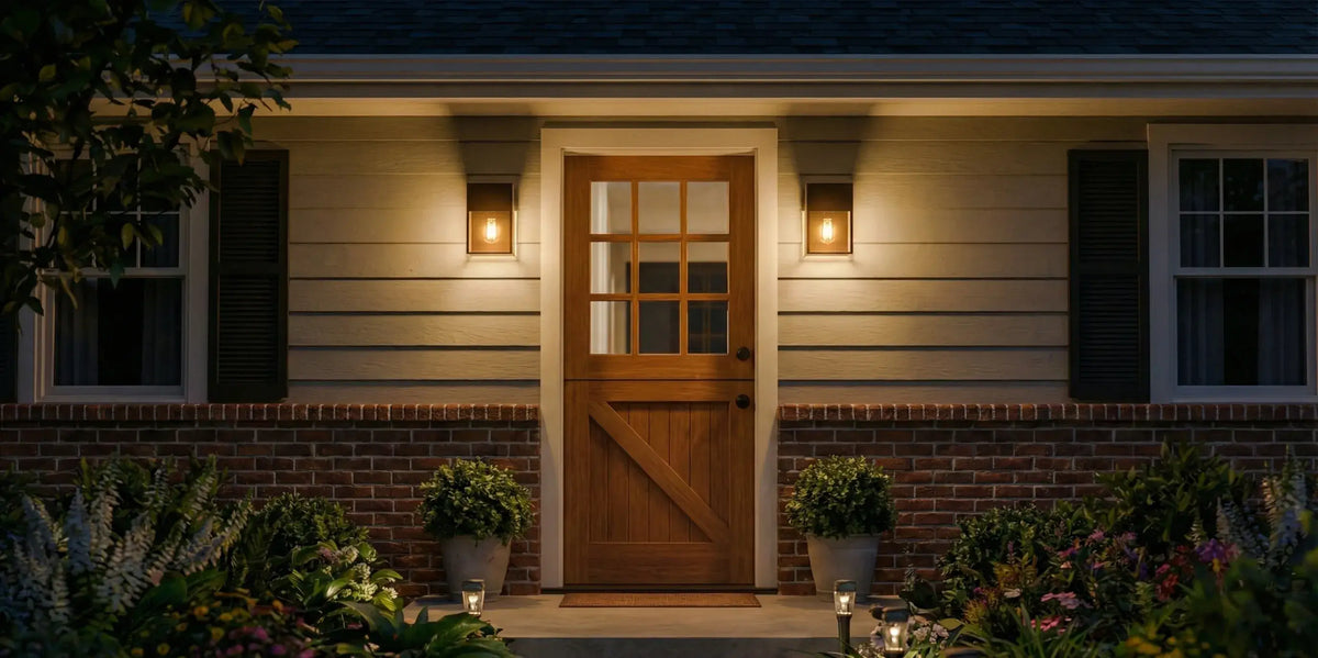 solar outdoor wall lantern​