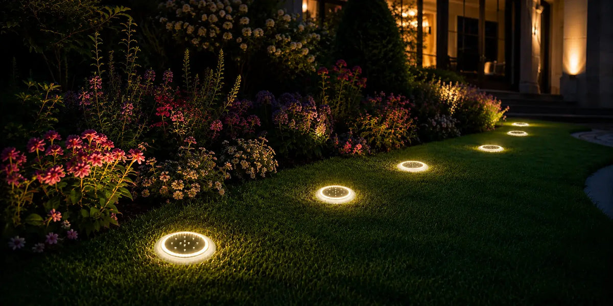 solar powered deck lights outdoor​