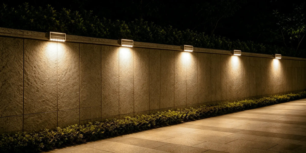 solar powered retaining wall lights​