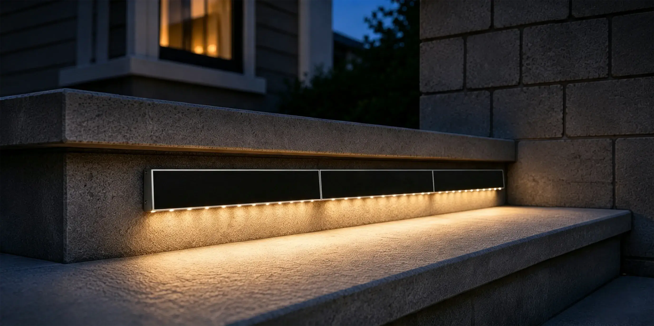 solar stair tread lights​