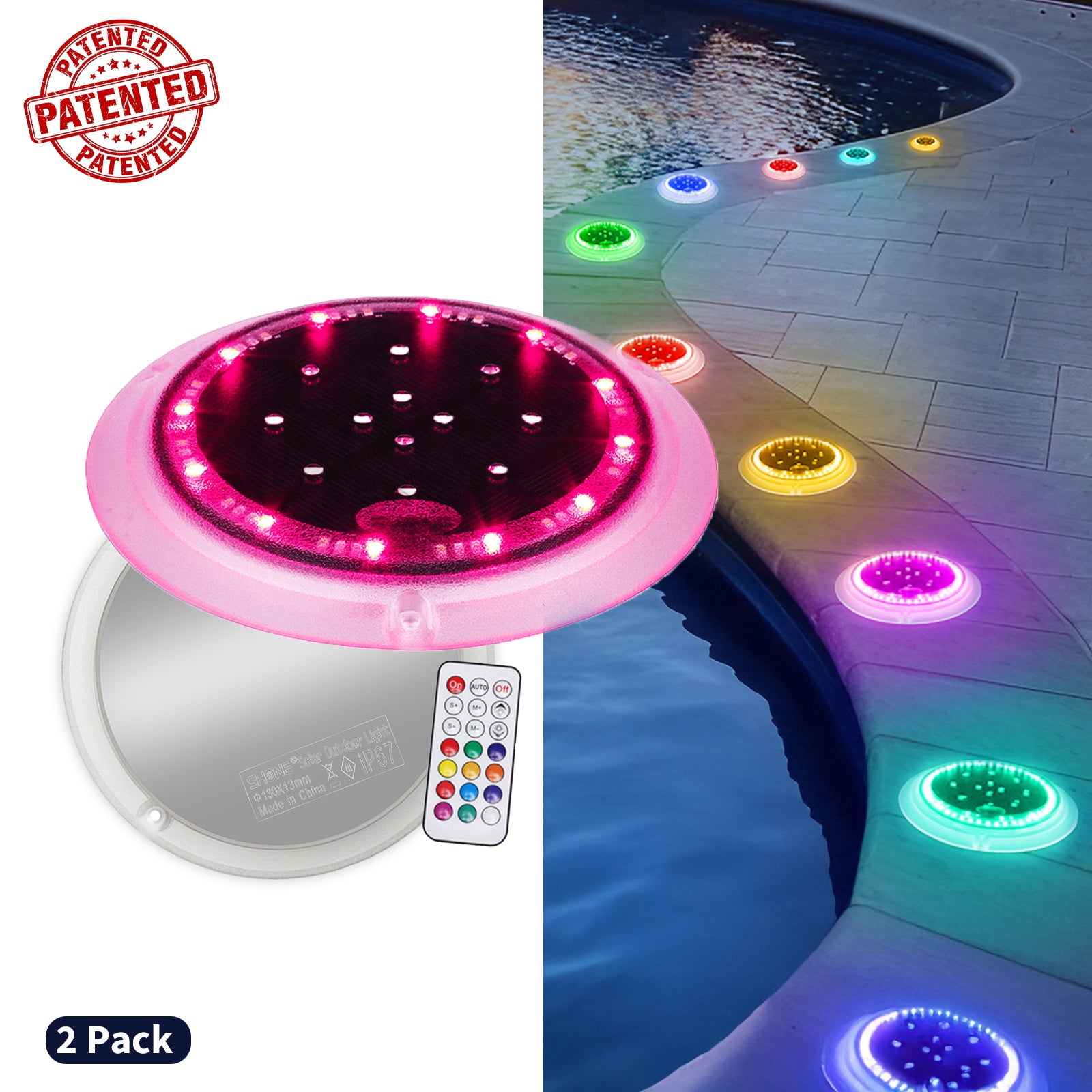 waterproof outdoor solar deck lights